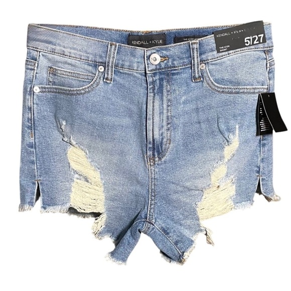 Nwt Women’s Kendal 7 Kylie Icon Jean Short - Size 5 / 27 - Picture 1 of 9